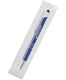 Custom Stylus Pens: Delane® Softex Cello-Wrapped Stylus Pen